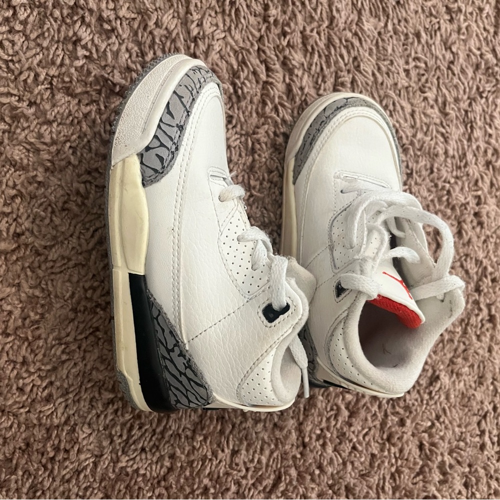 Kids White and Black Sneakers